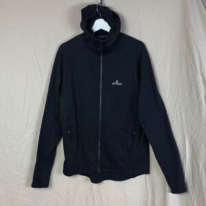 Jottnar men’s technical fleece hooded jacket black size xl